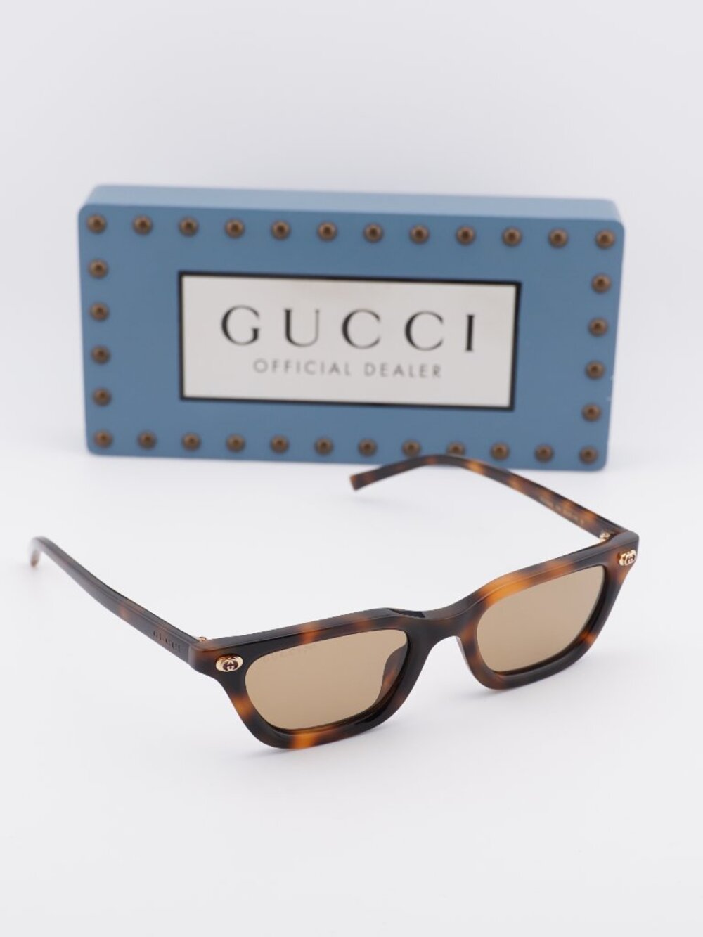Gucci GG1944S 006 Rectangle Sunglasses - Havana / Brown - Picture 7 of 11